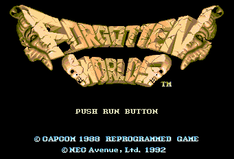 Forgotten Worlds Title Screen